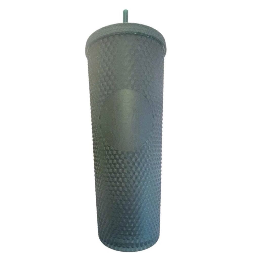 New Starbuck's Coffee '22 Matte Hunter Green Studded Venti Tumbler w/Lid & Straw